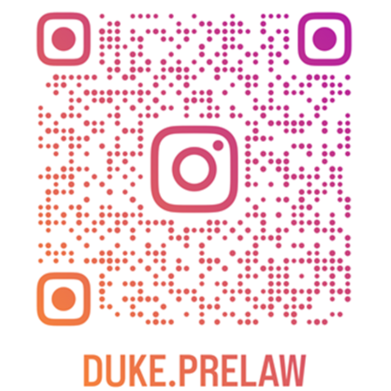 QR code to get to Pre-Law Instagram