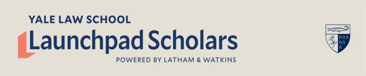 Yale Law School Launchpad Scholars Program Logo